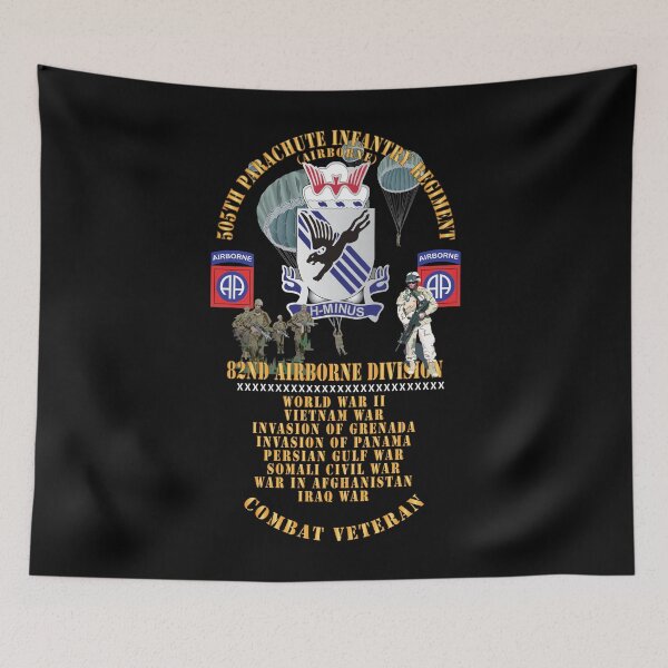 Item preview, Army - Combat Vet w 505th PIR - 82nd Airborne  w Campaigns - Soldiers - SSI X 300 designed and sold by Military Insignia Products.