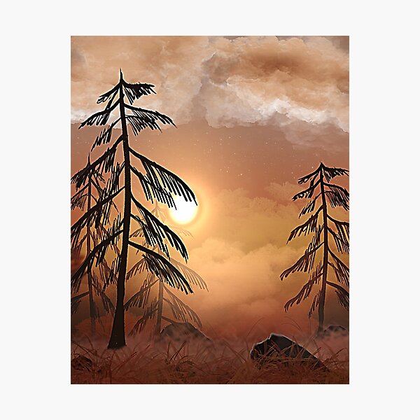 Item preview, Foggy Sunset designed and sold by Des-arts11.