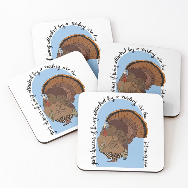 Item preview, Turkey Attacks designed and sold by Wilder Blue Studio.