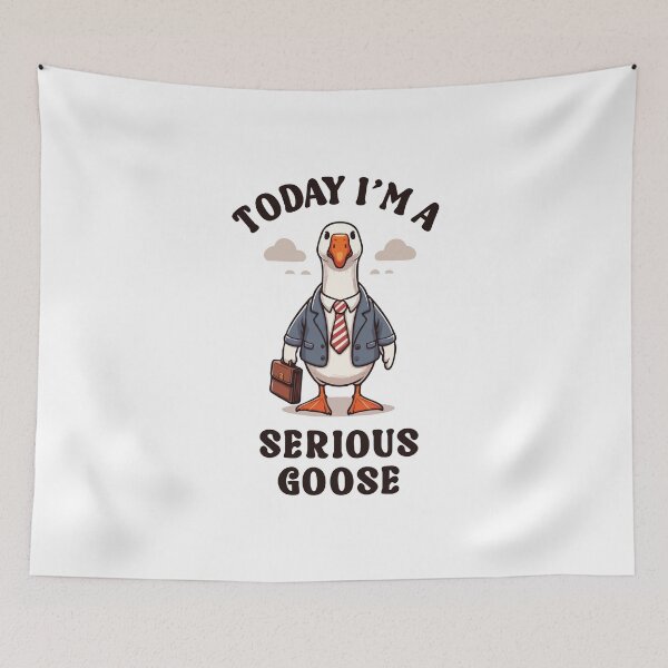 Item preview, Today I’m a Serious Goose // Funny Geese Humor designed and sold by Scaryzz.