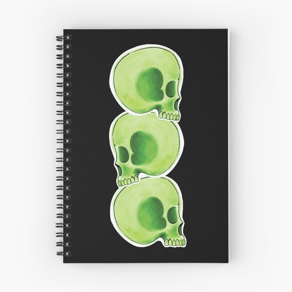 Item preview, Pila de calaveras verdes designed and sold by MetalTea.