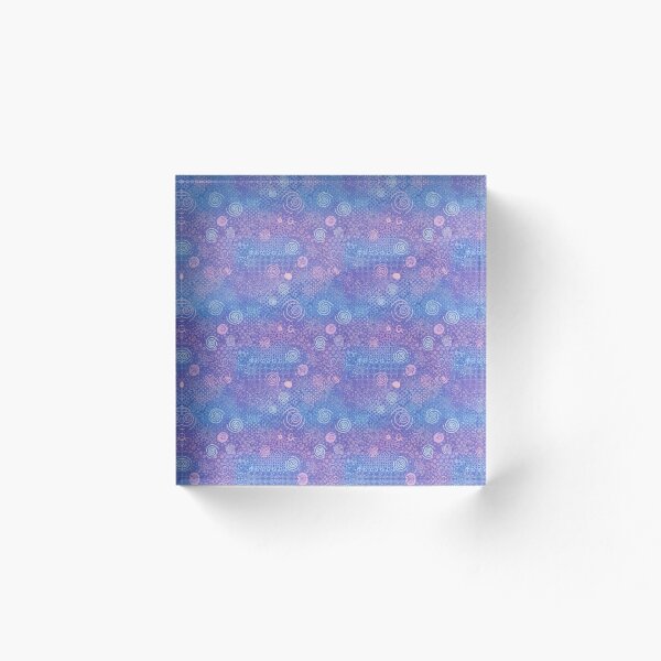 Item preview, Soft Pink Blue Spirals  designed and sold by LunaJuneArt.