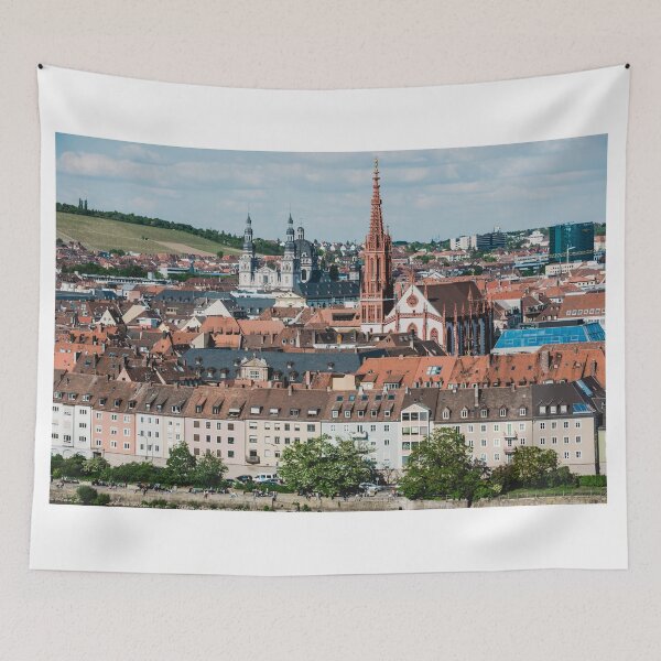 Item preview, Aerial view of the historic city of Wurzburg designed and sold by dvoevnore.