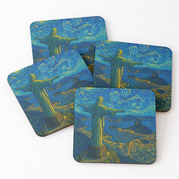 Item preview, Christ the Redeemer in Van Gogh Style designed and sold by Bramble99.