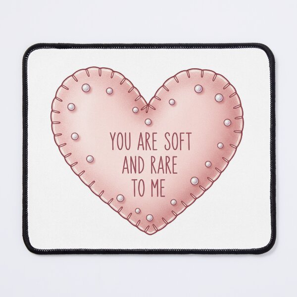 Item preview, You Are Soft And Rare To Me Heart Pillow designed and sold by Owcomm.