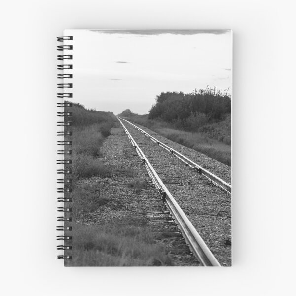 Item preview, Railway Track into Horizon Black/White designed and sold by Don Arsenault.