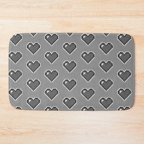 Item preview, 8 Bit Heart. (Monochrome) designed and sold by ZakAlsoDraws.