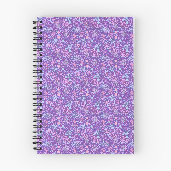 Item preview, Purple with Pink Blue Spirals designed and sold by LunaJuneArt.