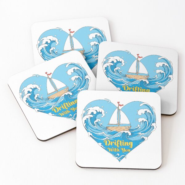 Item preview, Drifting With You Ocean Heart Boat designed and sold by Owcomm.