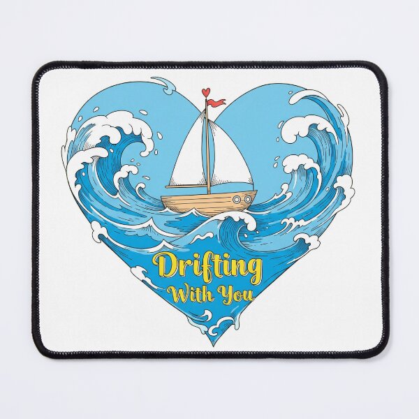 Item preview, Drifting With You Ocean Heart Boat designed and sold by Owcomm.