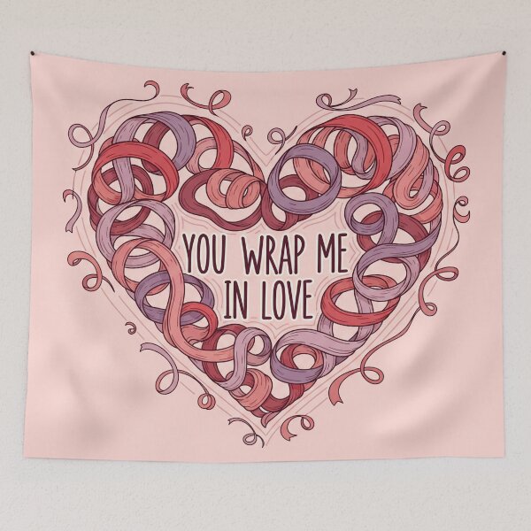 Item preview, You Wrap Me In Love Ribbon Heart designed and sold by Owcomm.
