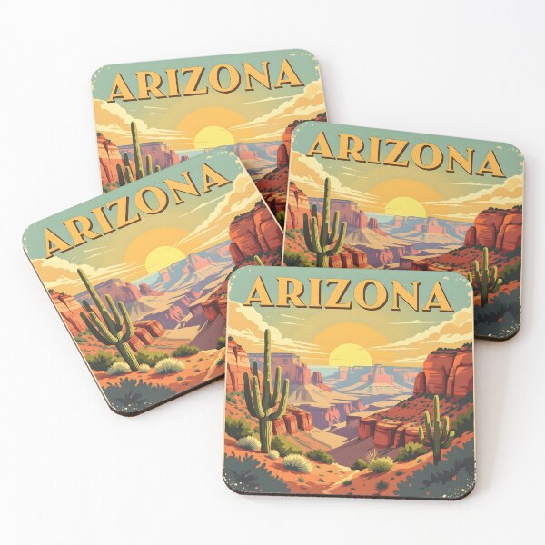 Item preview, Arizona: Vintage-Style Painterly Travel Poster designed and sold by LSVart.