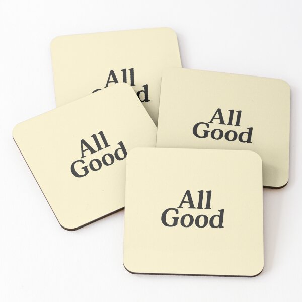 Item preview, All Good – Minimalist Positive Quote Design designed and sold by Tami0673.