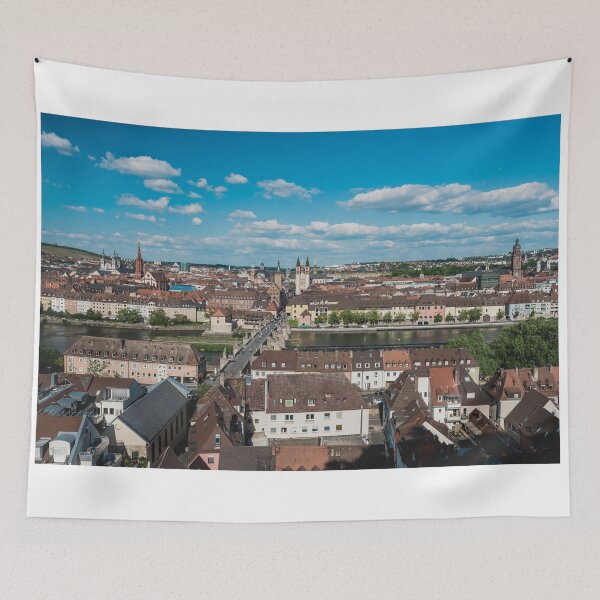 Item preview, Aerial view of the historic city of Wurzburg designed and sold by dvoevnore.