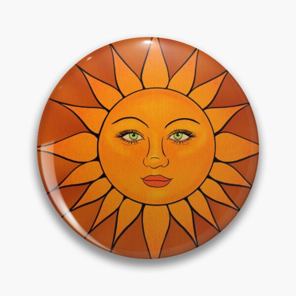 Item preview, Fire Signs Zodiac Sun Face designed and sold by thewhimsyash.