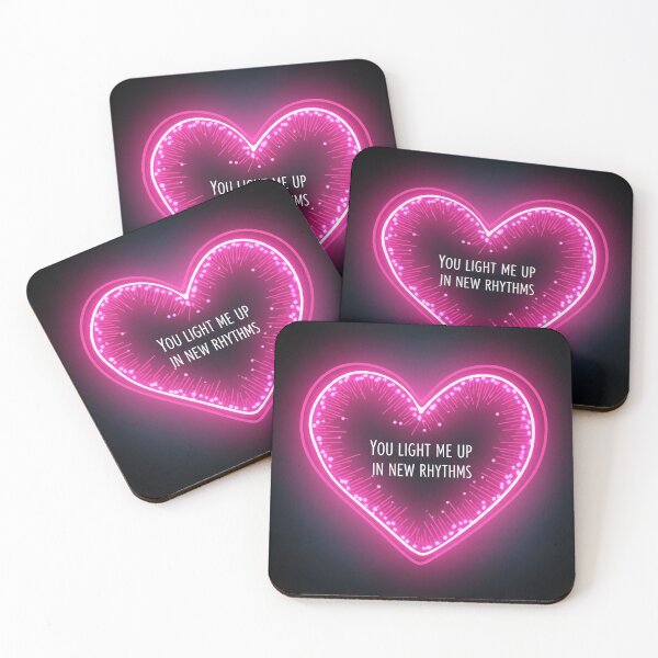 Item preview, You Light Me Up In New Rhythms Neon Heart designed and sold by Owcomm.