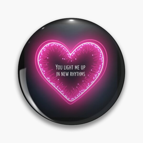 Item preview, You Light Me Up In New Rhythms Neon Heart designed and sold by Owcomm.
