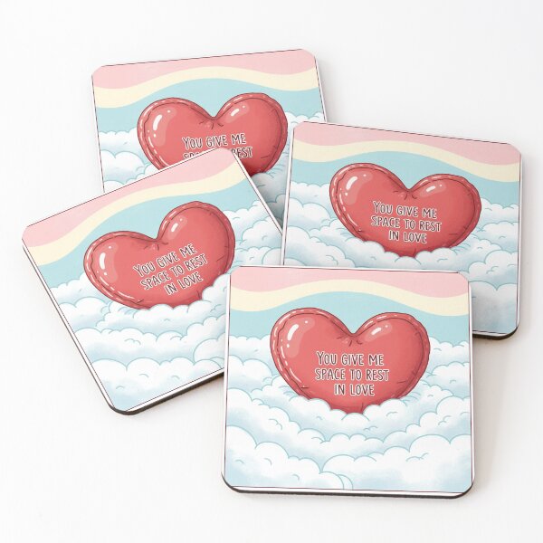 Item preview, You Give Me Space To Rest In Love Heart Clouds designed and sold by Owcomm.