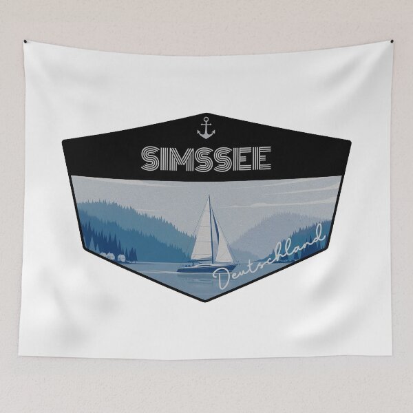 Item preview, Simssee, German lake, Oberbayern, Deutschland designed and sold by Wanderful-roads.