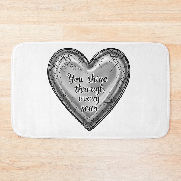 Item preview, You Shine Through Every Scar Heart designed and sold by Owcomm.