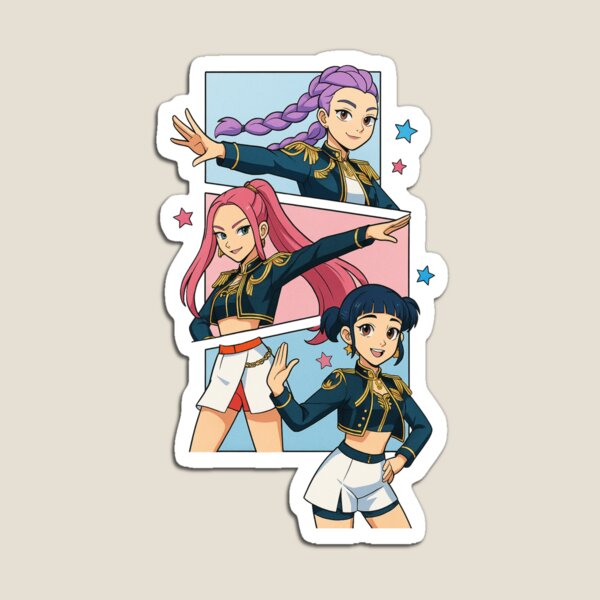 Item preview, KPop Demon hunters in Anime Style, fan art, huntrix designed and sold by InkognitoSHOP.
