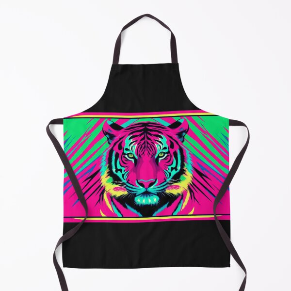 Item preview, Neon Tiger Head – Psychedelic Pop Art Jungle Vibes designed and sold by Kristylynn757.