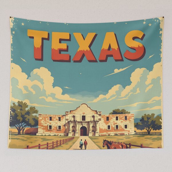 Item preview, Texas: Vintage-Style Painterly Travel Poster designed and sold by LSVart.