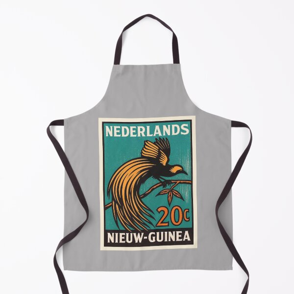 Item preview, Nederlands New Guinea Bird of Paradise Stamp Poster designed and sold by retrographics.