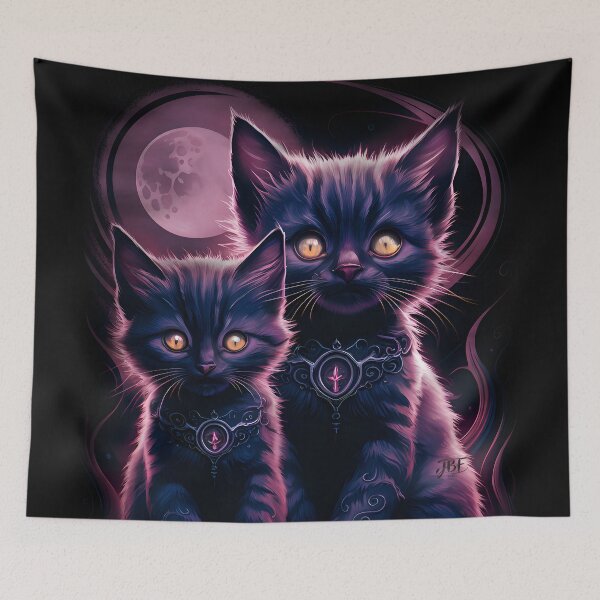Item preview, Pastel Dark Moon Purr Kittens designed and sold by jbfart.
