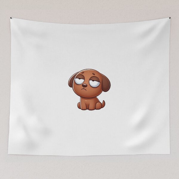Item preview, Brown Dog Eye Roll Cartoon – Sarcastic Animal Mood designed and sold by Confuzz1ed.