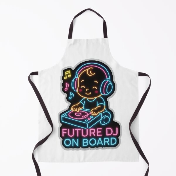 Item preview, Future DJ On Board Neon Sticker designed and sold by Trendy Sticker & Merch Collection - Express Yourself.