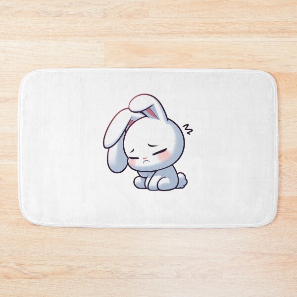Item preview, Dramatic White Bunny Cartoon – Big Sigh Mood designed and sold by Confuzz1ed.