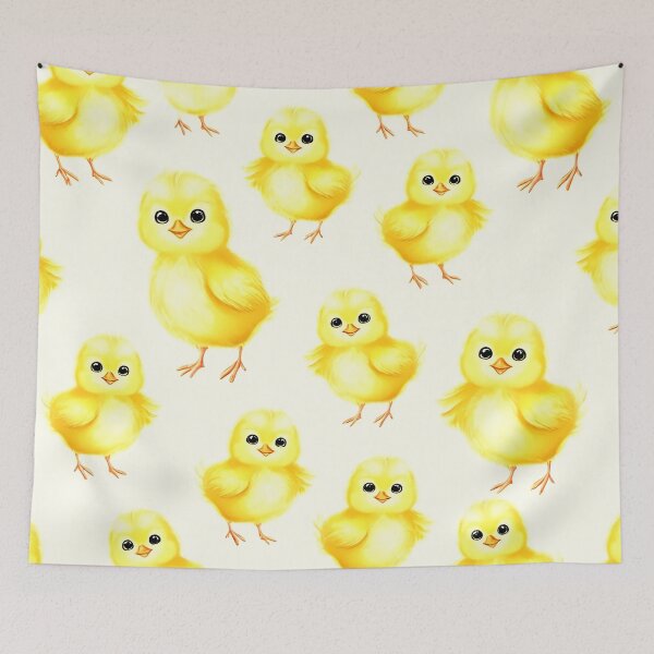Item preview, Cute Baby Chick Pattern – Adorable Yellow Fluffy Bird Design designed and sold by Kristylynn757.