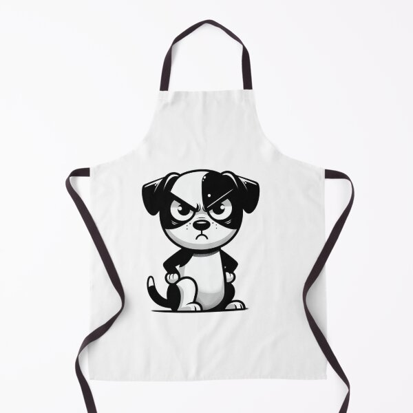 Item preview, Grumpy Dog with Paws on Hips – Cartoon Mood Animal designed and sold by Confuzz1ed.