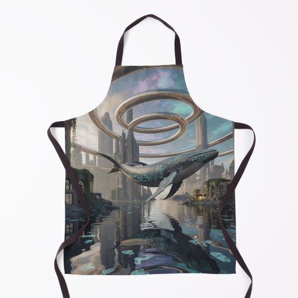 Item preview, Digital Whale in a Floating Megalopolis designed and sold by VA Design.