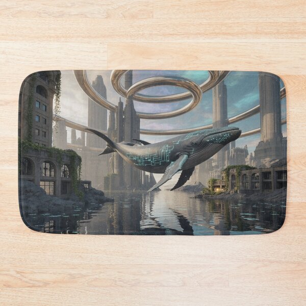 Item preview, Digital Whale in a Floating Megalopolis designed and sold by VA Design.