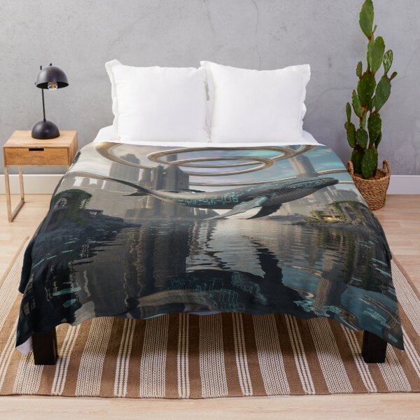 Item preview, Digital Whale in a Floating Megalopolis designed and sold by VA Design.