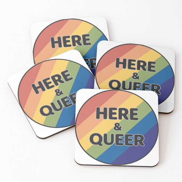 Artikelvorschau, Hier & Queer Button entworfen und verkauft von jaamsdad.