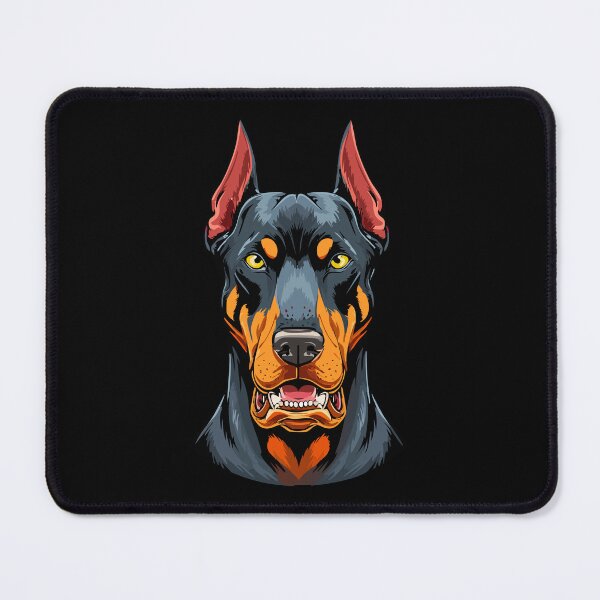 Item preview, Portraits of a head Doberman dog front view, Illustration of gorgeous fierce doberman dog, doberman pinscher, american doberman, dog doberman designed and sold by Danler.