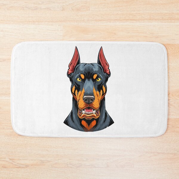 Item preview, Portraits of a head Doberman dog front view, Illustration of gorgeous fierce doberman dog, doberman pinscher, american doberman, dog doberman designed and sold by Danler.