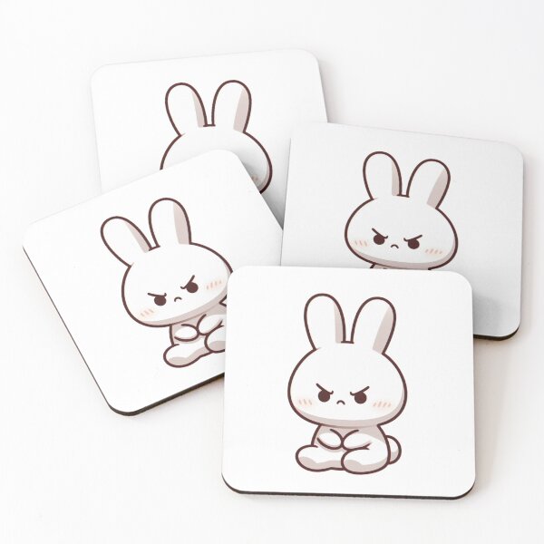 Item preview, Slumped Bunny Cartoon – Low Energy Animal Mood designed and sold by Confuzz1ed.