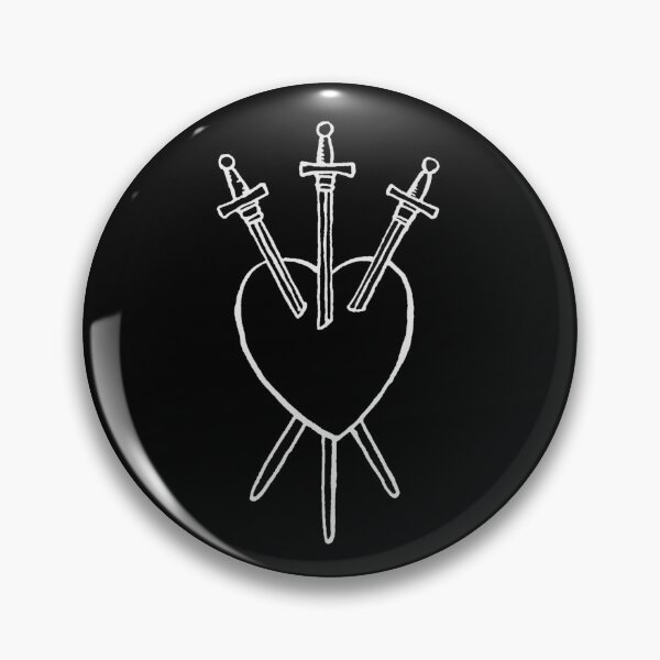 Item preview, 3 of Swords, Tarot Card Design, Three of Swords, Diviniation, Wicca Witchcraft, Magic Mystical, Rider Waite, Psychic Fortune Teller, Occult Retro, Zodiac Astrology, Luna Moon Witch designed and sold by S Hazelwood .