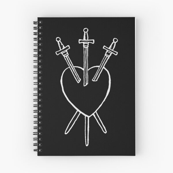 Item preview, 3 of Swords, Tarot Card Design, Three of Swords, Diviniation, Wicca Witchcraft, Magic Mystical, Rider Waite, Psychic Fortune Teller, Occult Retro, Zodiac Astrology, Luna Moon Witch designed and sold by S Hazelwood .