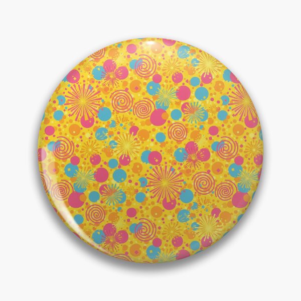 Item preview, Yellow with Pink Spirals designed and sold by LunaJuneArt.