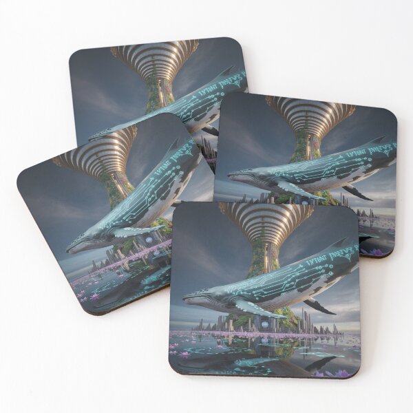 Item preview, Digital Whale in a Floating Megalopolis ₪ designed and sold by VA Design.