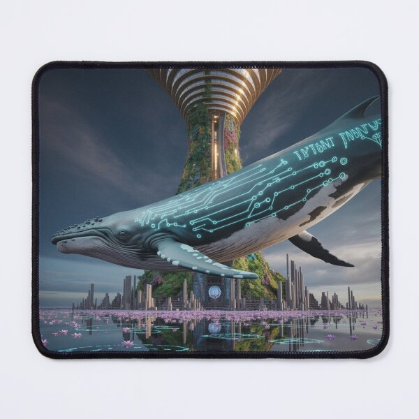 Item preview, Digital Whale in a Floating Megalopolis ₪ designed and sold by VA Design.