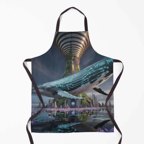 Item preview, Digital Whale in a Floating Megalopolis ₪ designed and sold by VA Design.