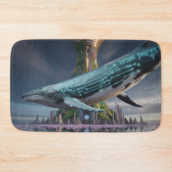 Item preview, Digital Whale in a Floating Megalopolis ₪ designed and sold by VA Design.