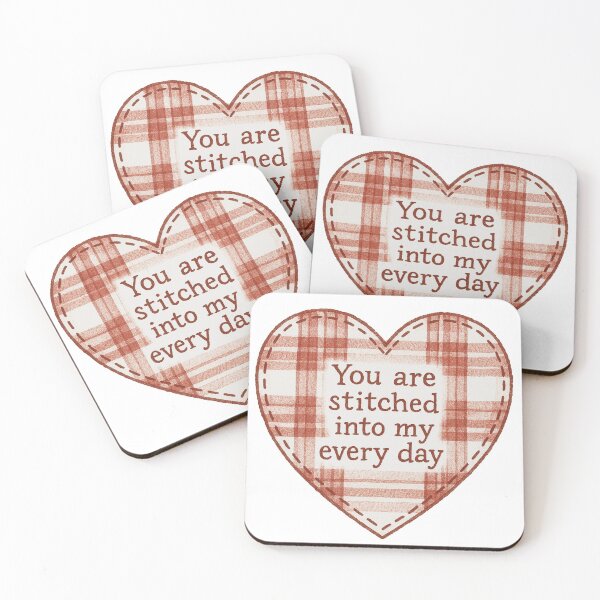 Item preview, You Are Stitched Into My Every Day Heart Plaid designed and sold by Owcomm.