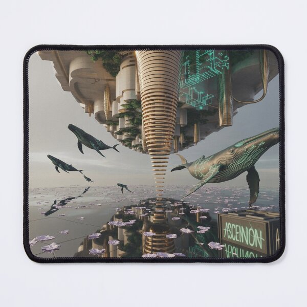 Item preview, Digital Whale in a Floating Megalopolis # designed and sold by VA Design.